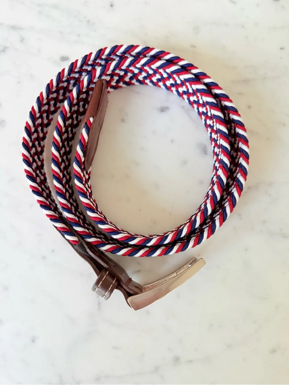 YRI Braided Braveheart Elastic Belt Mens Size L
